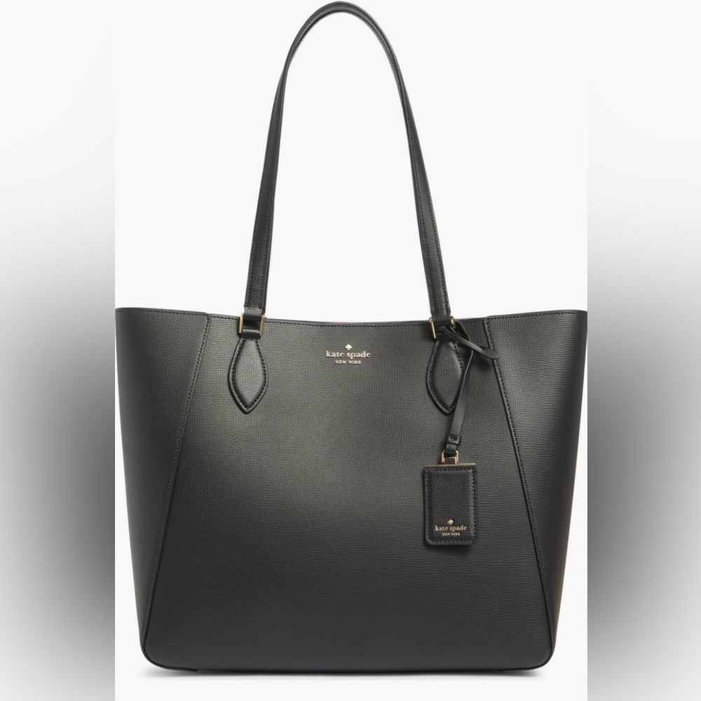 Kate Spade Poppy Black Leather Tote